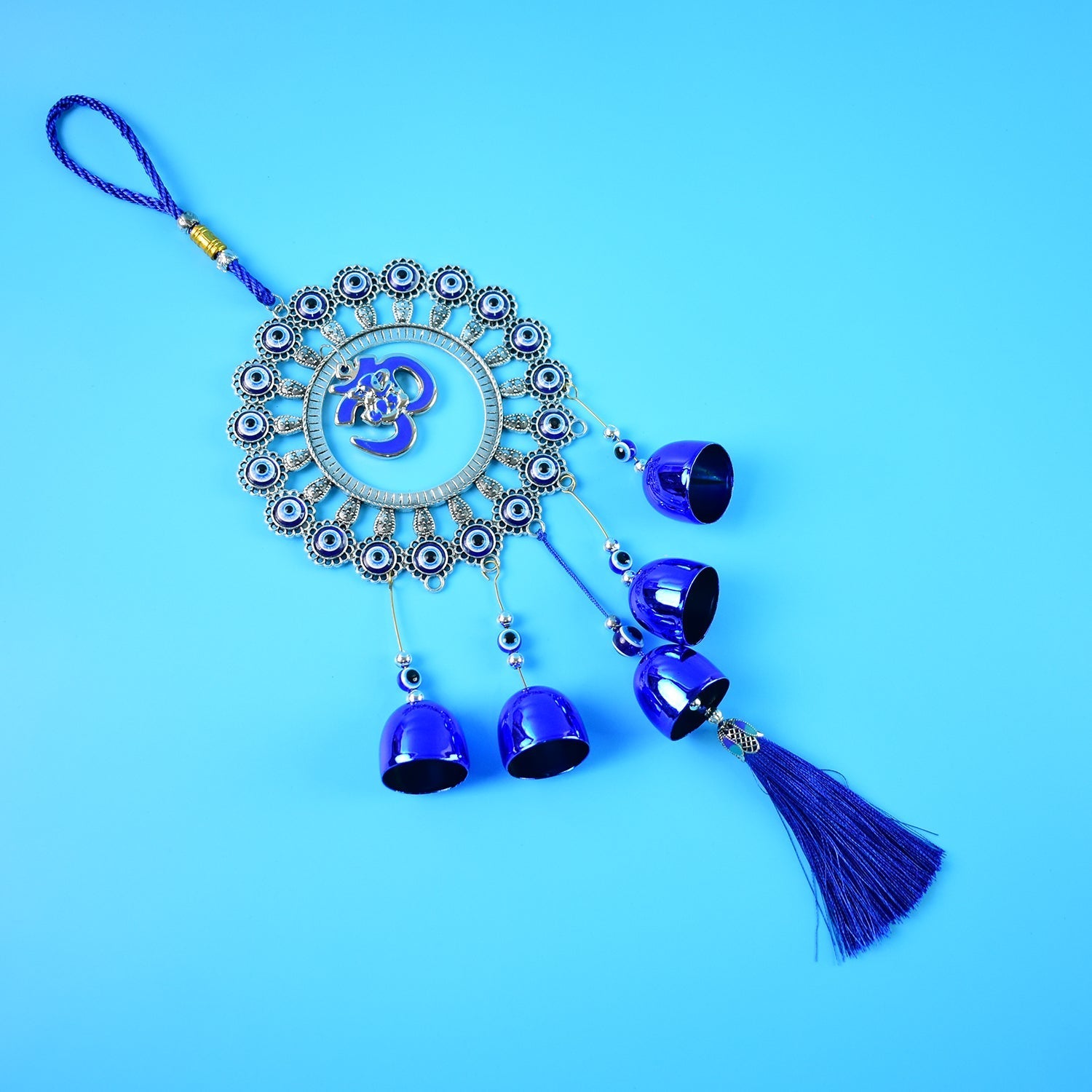 Home Décor OM Evil Eye Wind Chime Hanging Ornament Home Décor OM Evil Eye Wind Chime Hanging Ornament